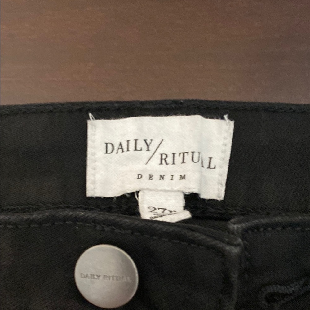 Daily Ritual Black Denim Jeans